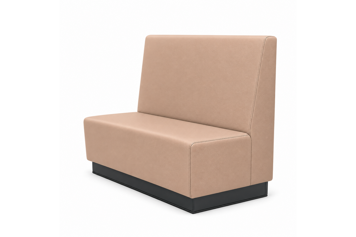 Bank Loco 120cm, met plint, stof 7x 32M1630 Beige
