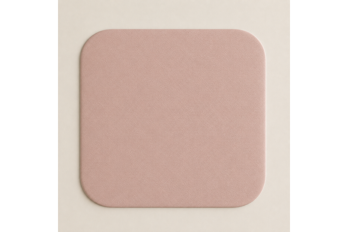 Grondboxmat 160x160x2 cm, 4 rondingen, stof 8x32M4645 classic bruin