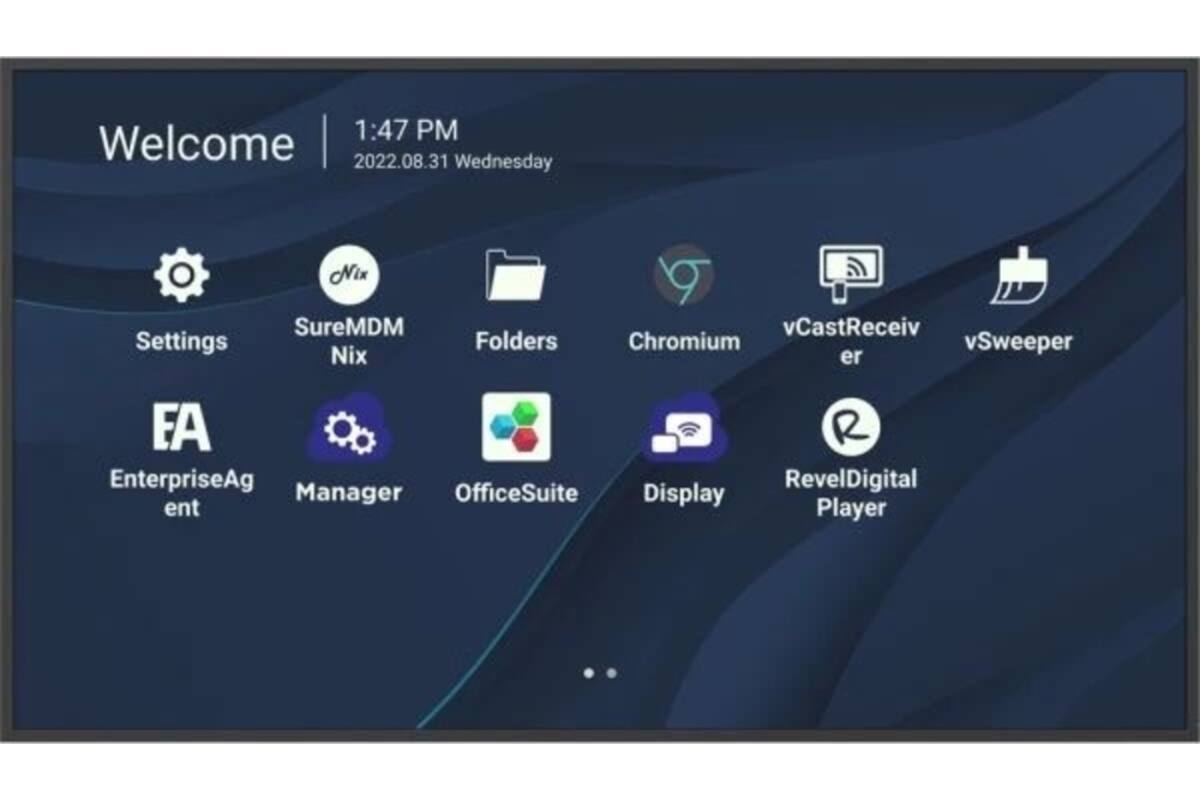 ViewSonic monitor 65 inch led wireless android 11
