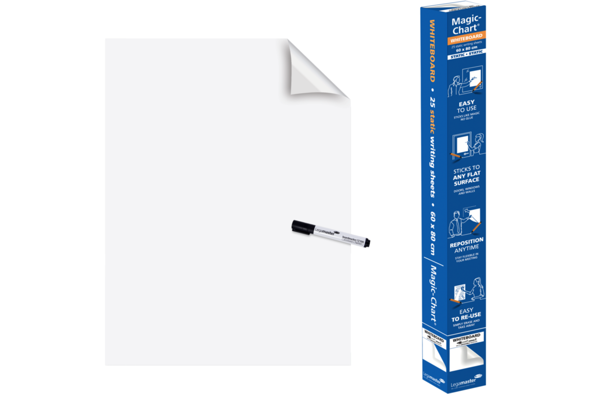 Schrijfvellen Magic-Charts whiteboard blanco 60 x 80 cm, 25 vel