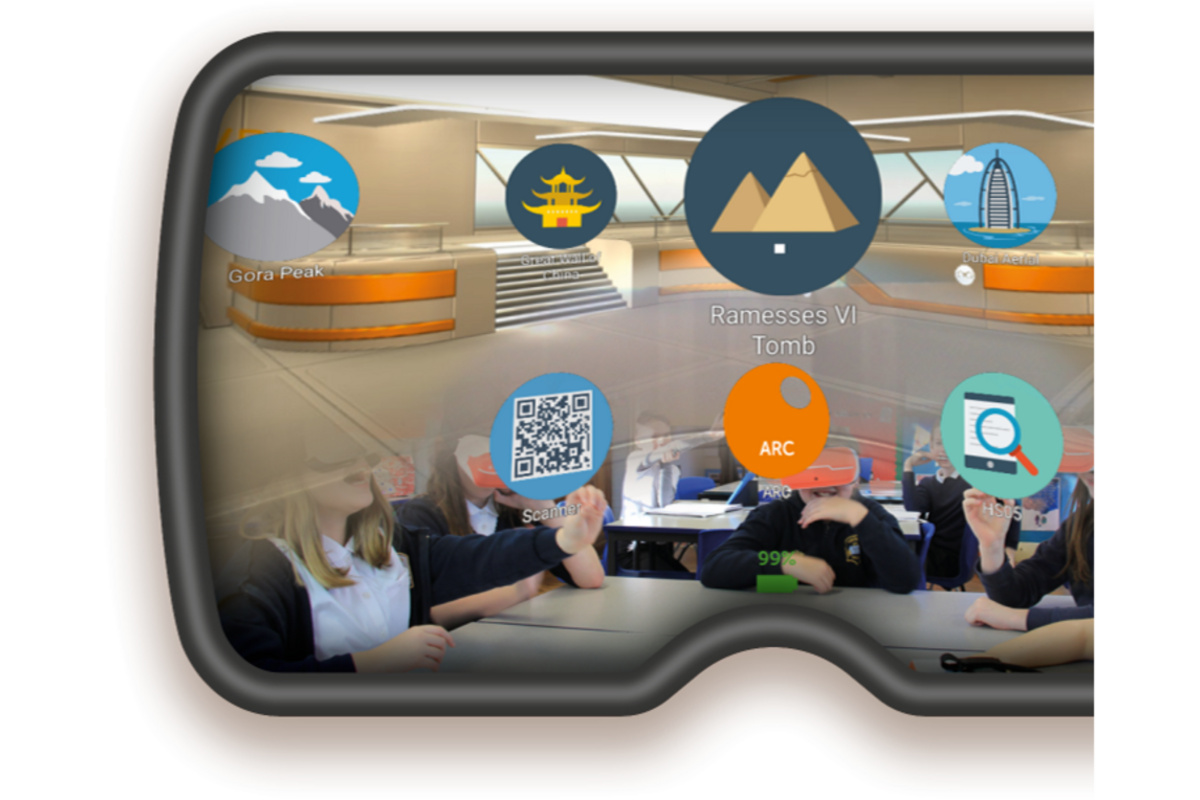 ClassVR Classroom set: 8 VR brillen, 8 controllers & laadkoffer CVR-264
