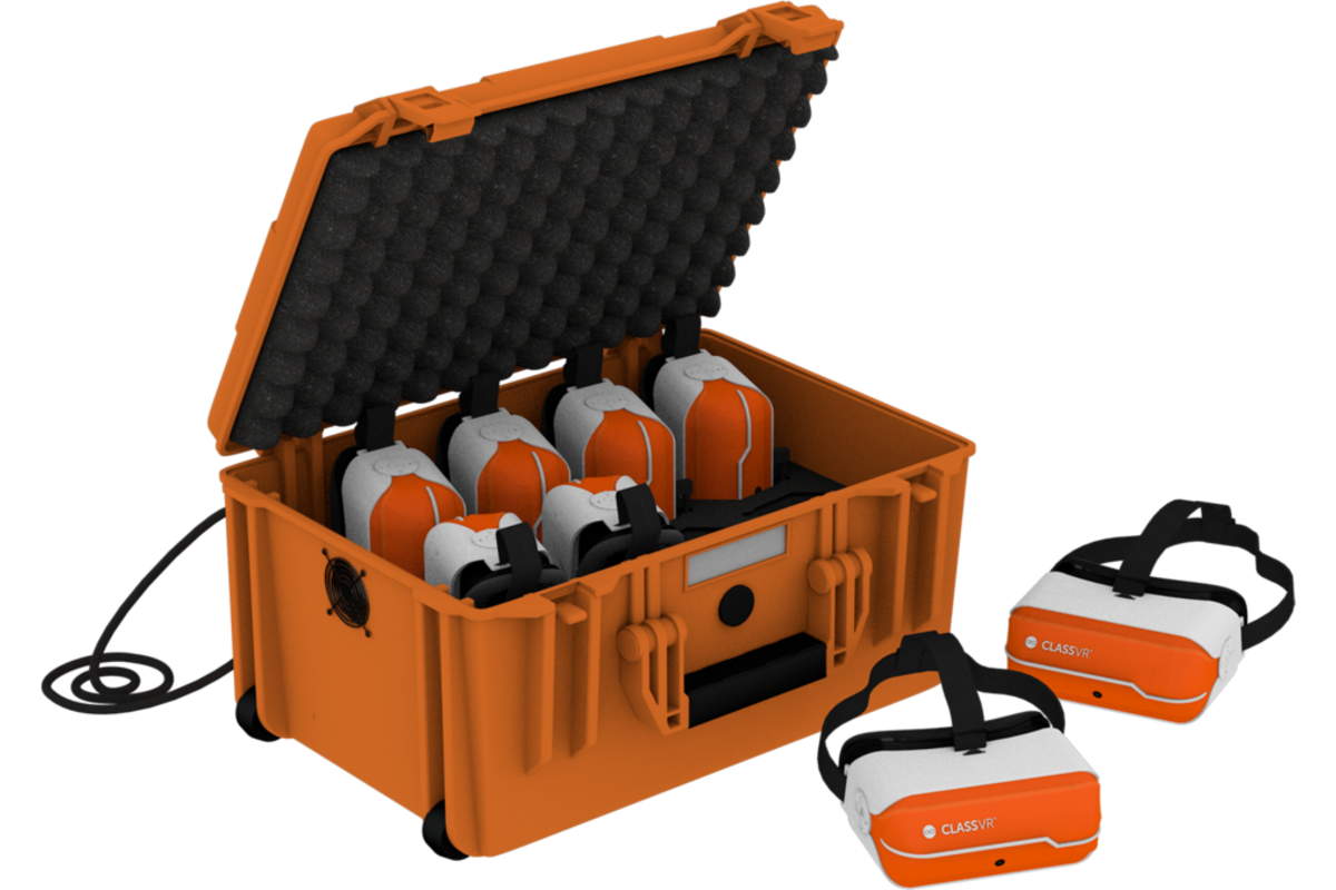 ClassVR Classroom set: 8 VR brillen, 8 controllers & laadkoffer CVR-264