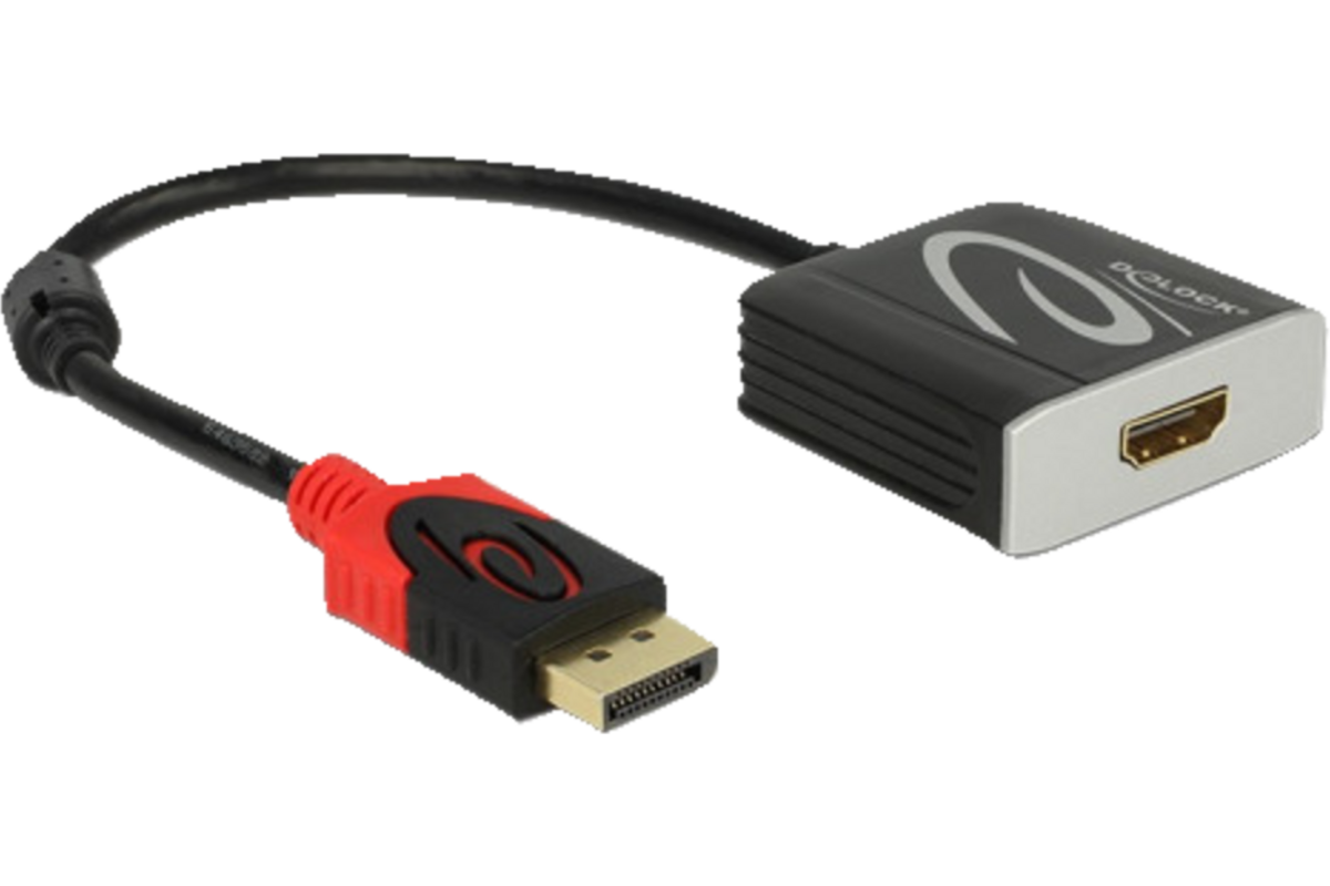 DeLock DisplayPort 1.2 naar HDMI female (4K, 60Hz)