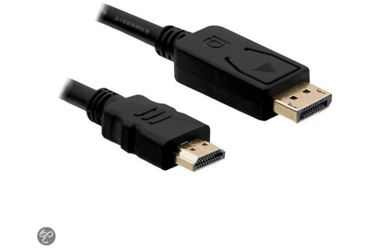DisplayPort 1.2 - HDMI kabel 5 meter