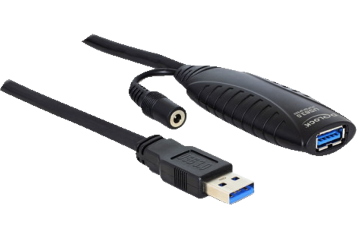 DeLock USB 3.0 Actieve verlengkabel 10 meter M-F.