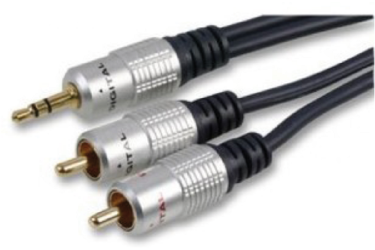 Audio kabel High Quality kabel 3.5mm - 2 RCA kabel 5.0 meter