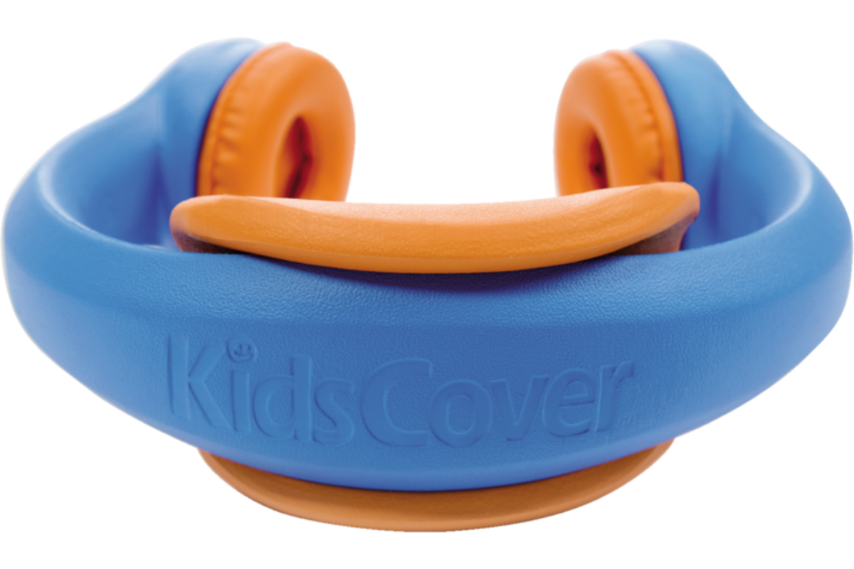 Safe 'n Sound hoofdtelefoon blauw, met afneembare textiel kabel