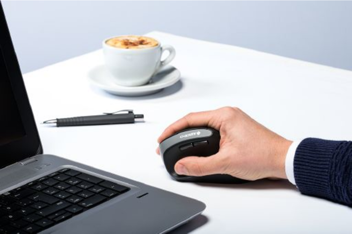 Cherry Ergonomische USB muis MW4500 draadloos (rechtshandig)