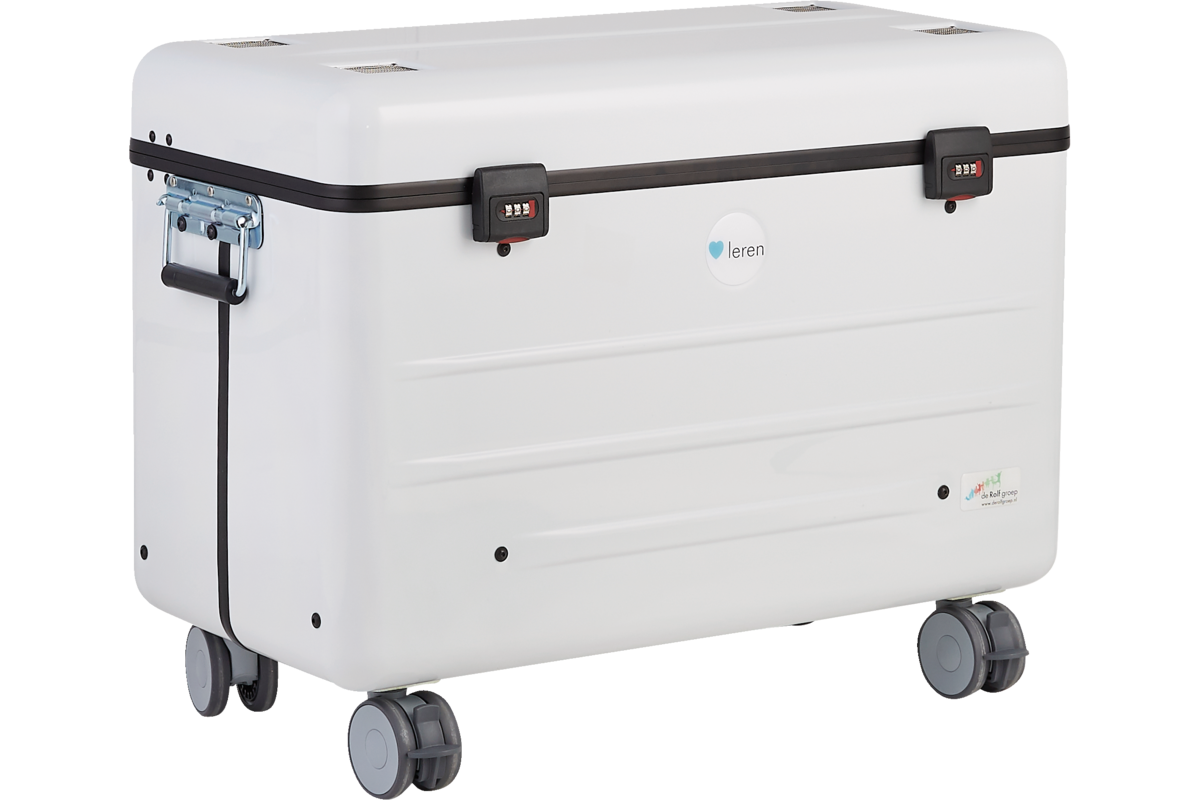 Hart voor Leren iPad trolley / USB-C / cap. 20 stuks / Wit