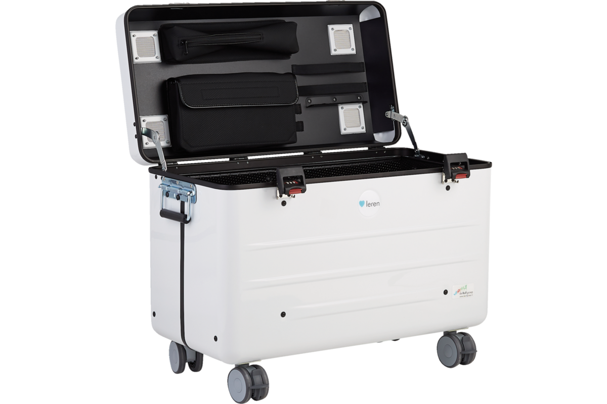 Hart voor Leren iPad trolley / USB-C / cap. 20 stuks / Wit