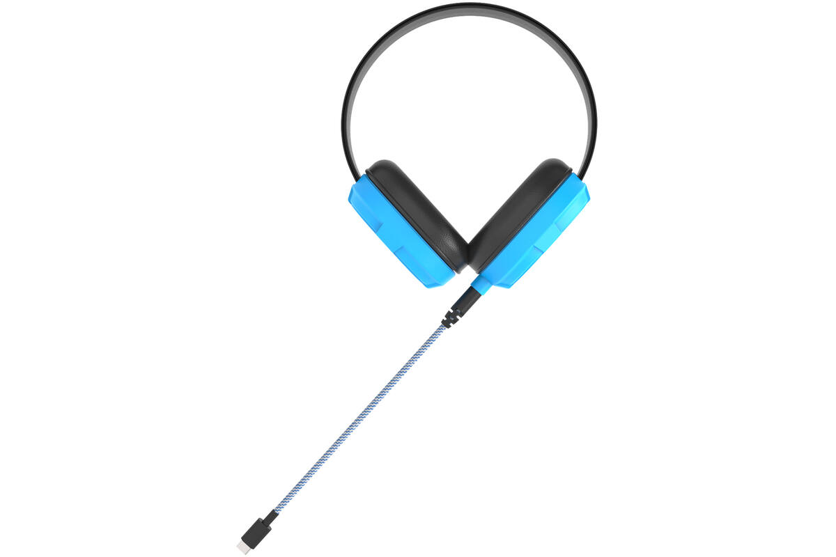 Lumaz Edu Hoofdtelefoon set van 6 st. (Blauw) + 2 kabels Mini-jack en USB-C