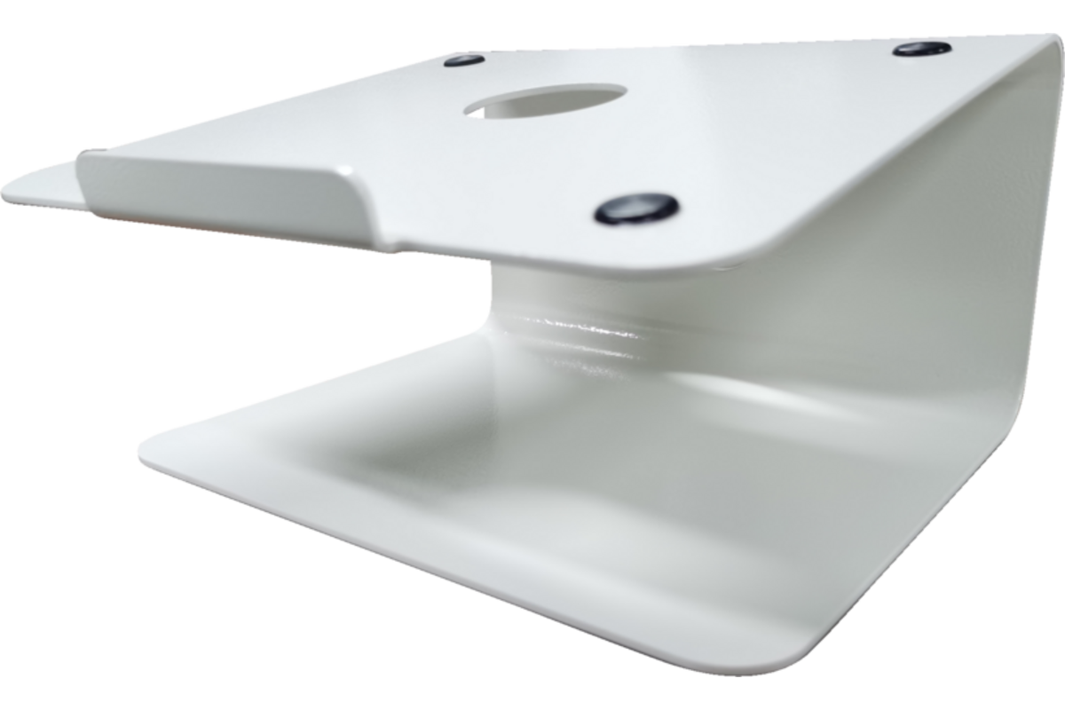 Lumaz Laptopstand/Wit/Rubberen voetjes/Hoogte 13,5 cm