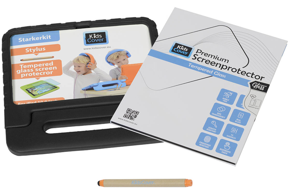 KidsCover iPad 10,9" Zwart Starterkit Incl. Stylus en ScreenCover