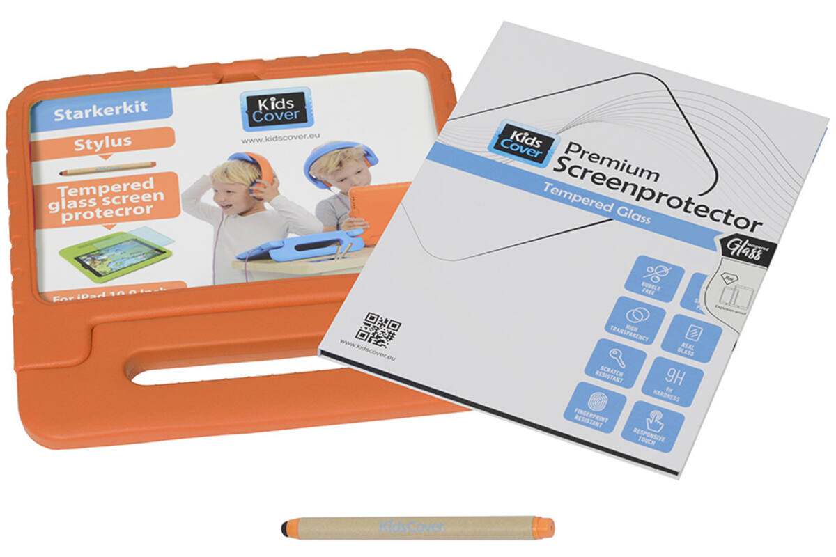 KidsCover iPad 10,9" Oranje Starterkit Incl. Stylus en Screencover