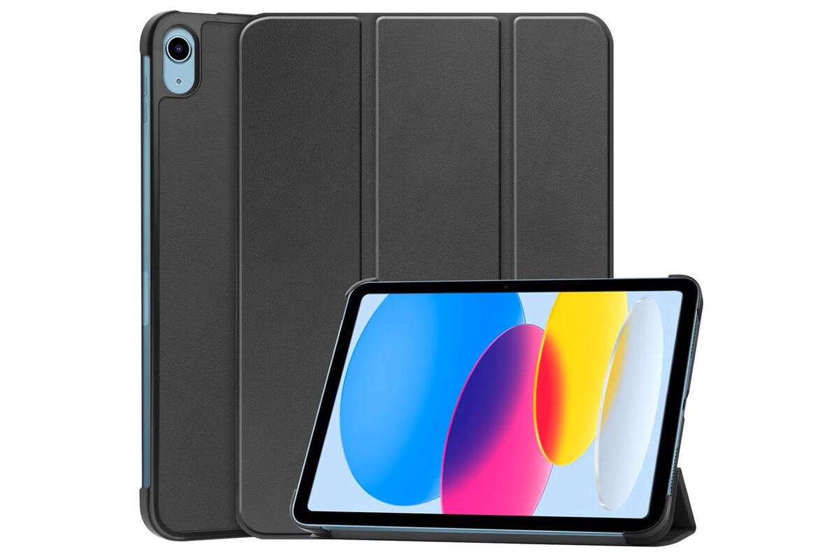 Accezz Trifold Bookcase iPad 10th Gen./10,9"/zwart