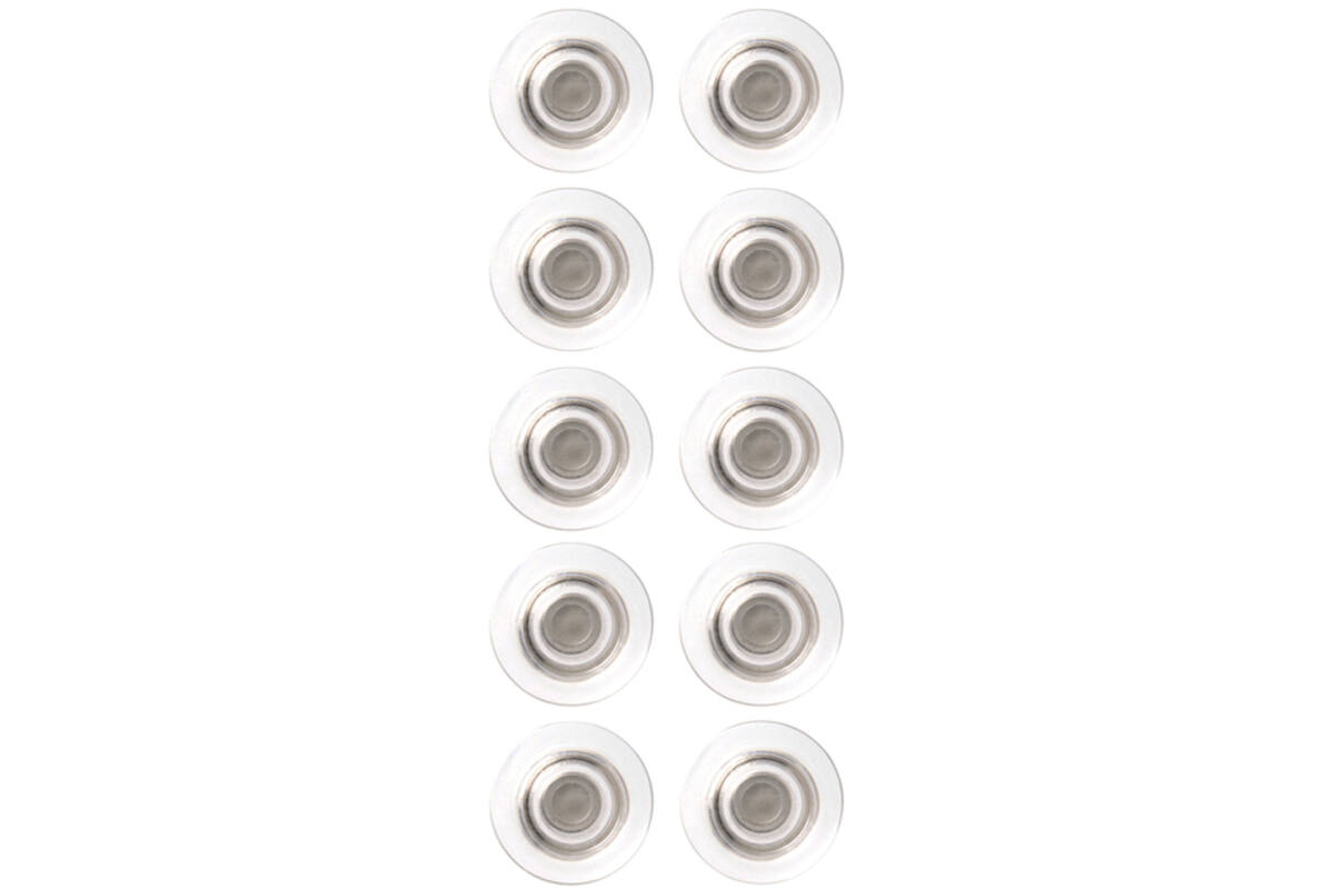 Glasbordmagneet NOBO 32mm transparant extra sterk, 10 stuks
