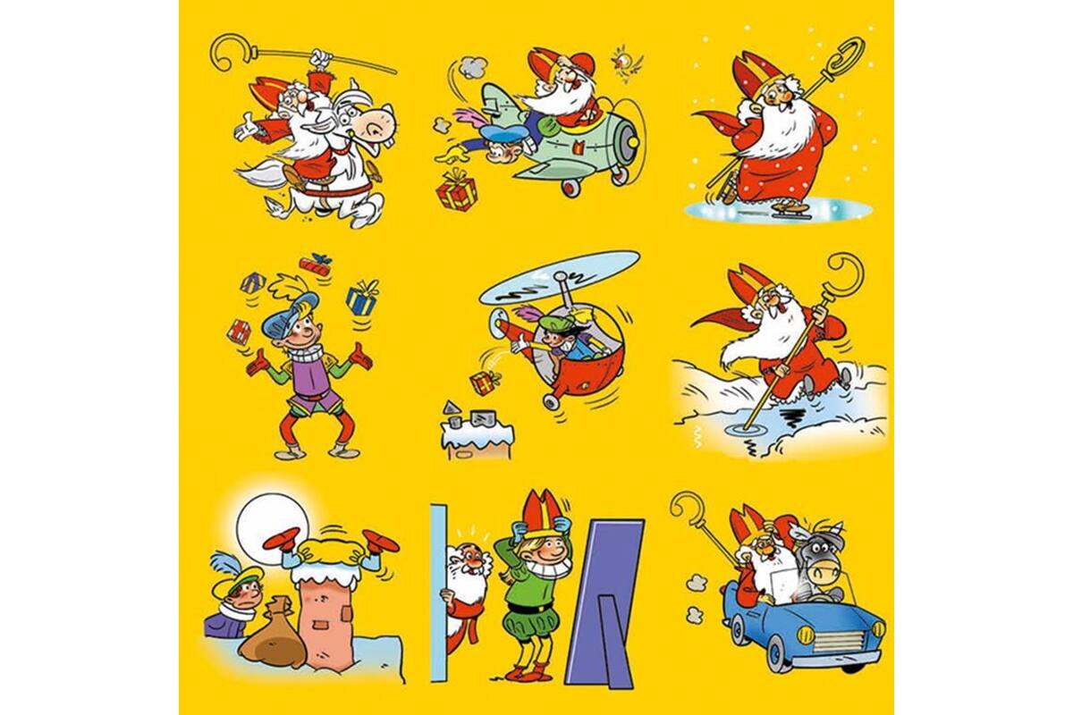 Beloningsstickers 130 Sinterklaas on tour, 35 motieven, 700 stuks