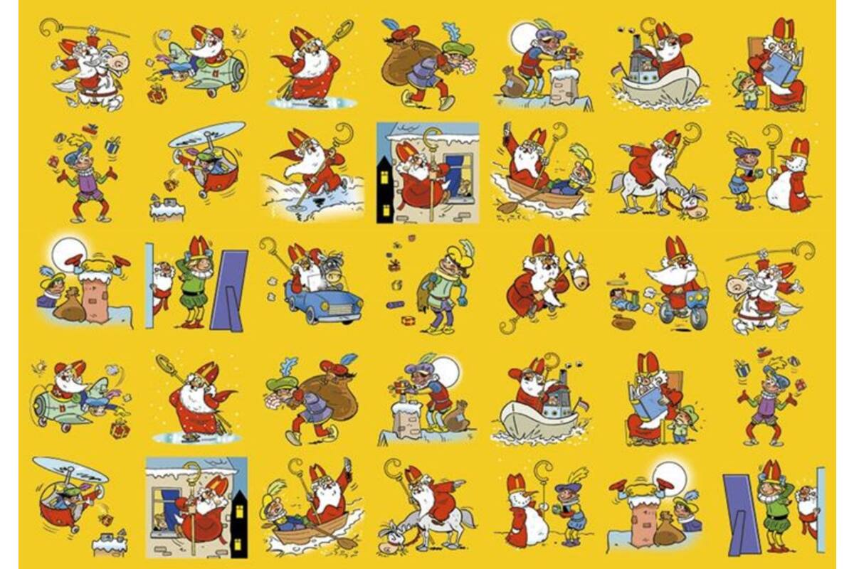 Beloningsstickers 130 Sinterklaas on tour, 35 motieven, 700 stuks