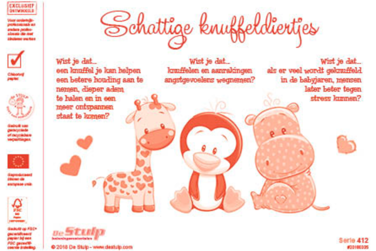 Beloningsstickers 412 knuffeldieren, 35 motieven, 700 stuks
