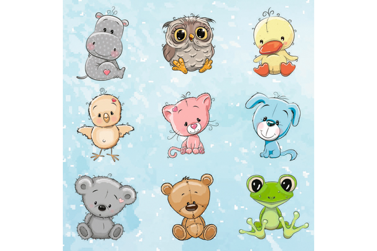 Beloningsstickers 412 knuffeldieren, 35 motieven, 700 stuks
