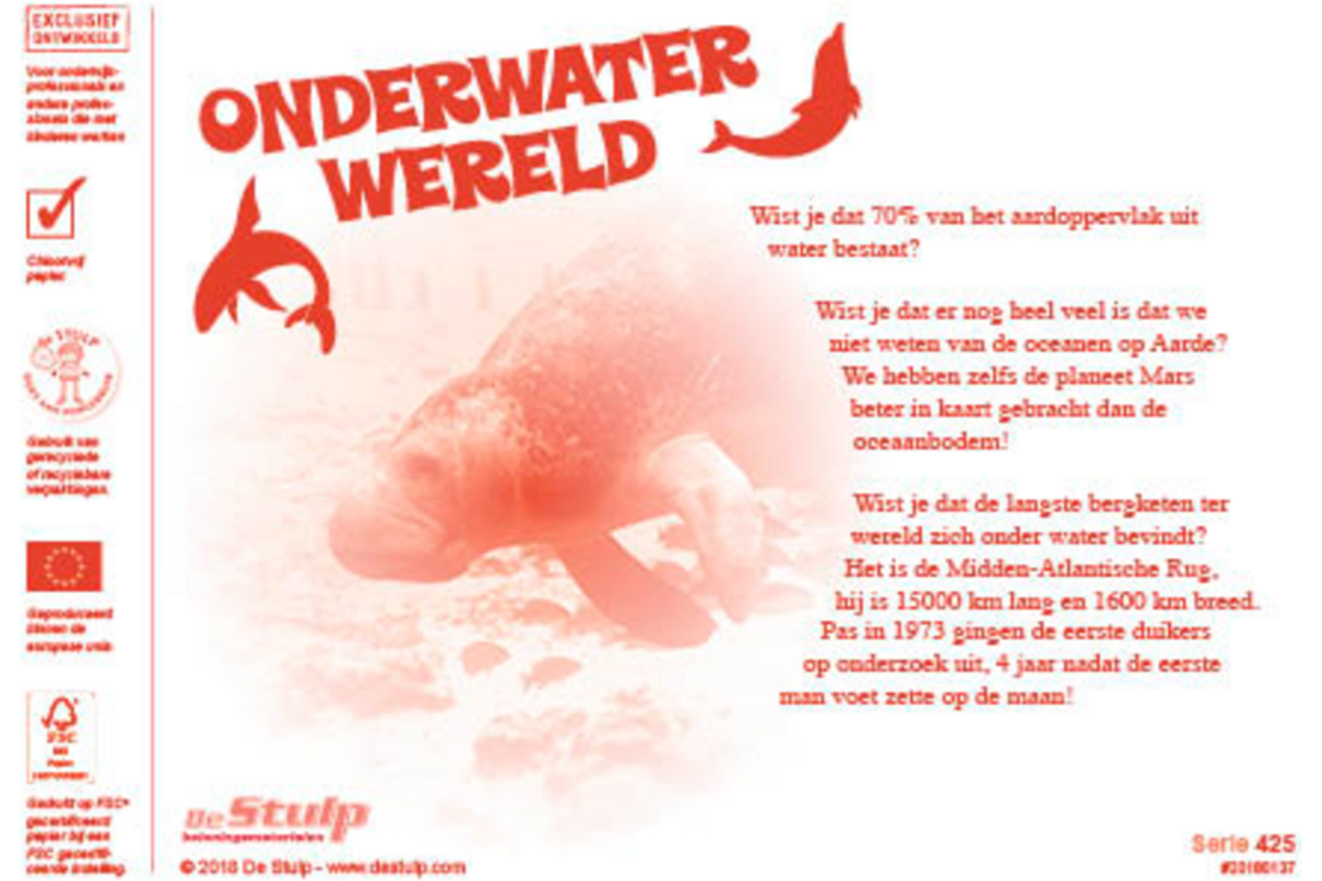 Beloningsstickers 425 onderwaterwereld, 36 motieven, 720 stuks