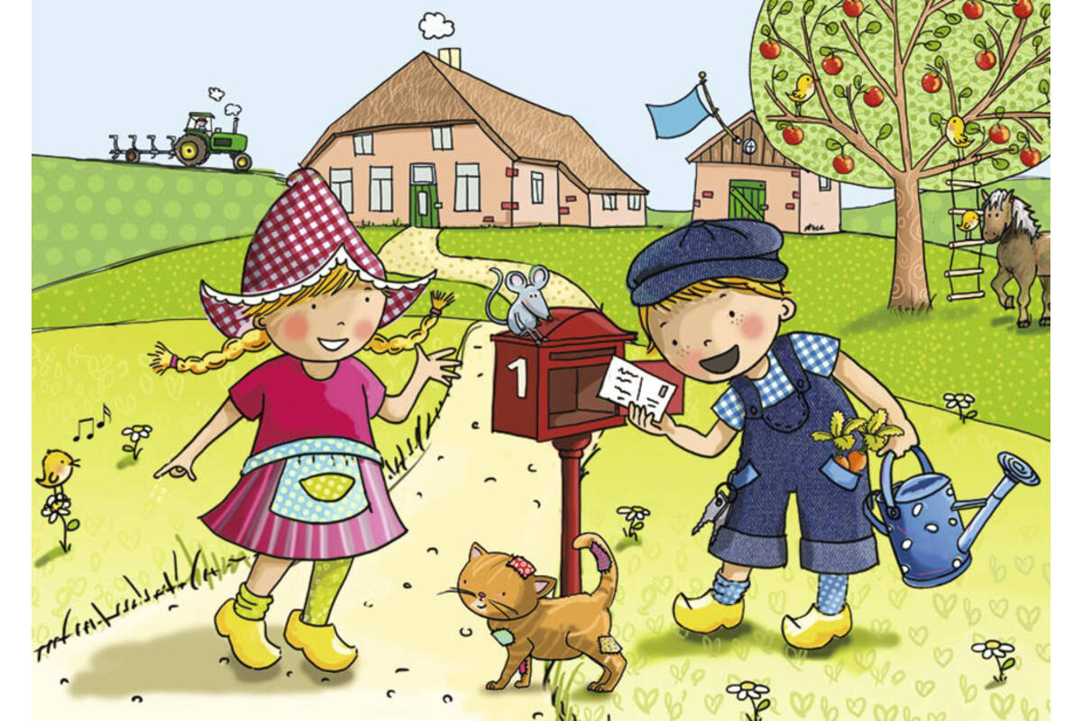 Miniposters Fien en Teun 1078 2 motieven, 20 stuks