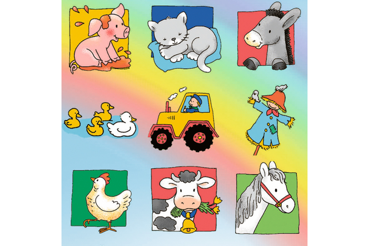 Beloningsstickers 456 Boerderijvrienden, 35 motieven, 700 stuks