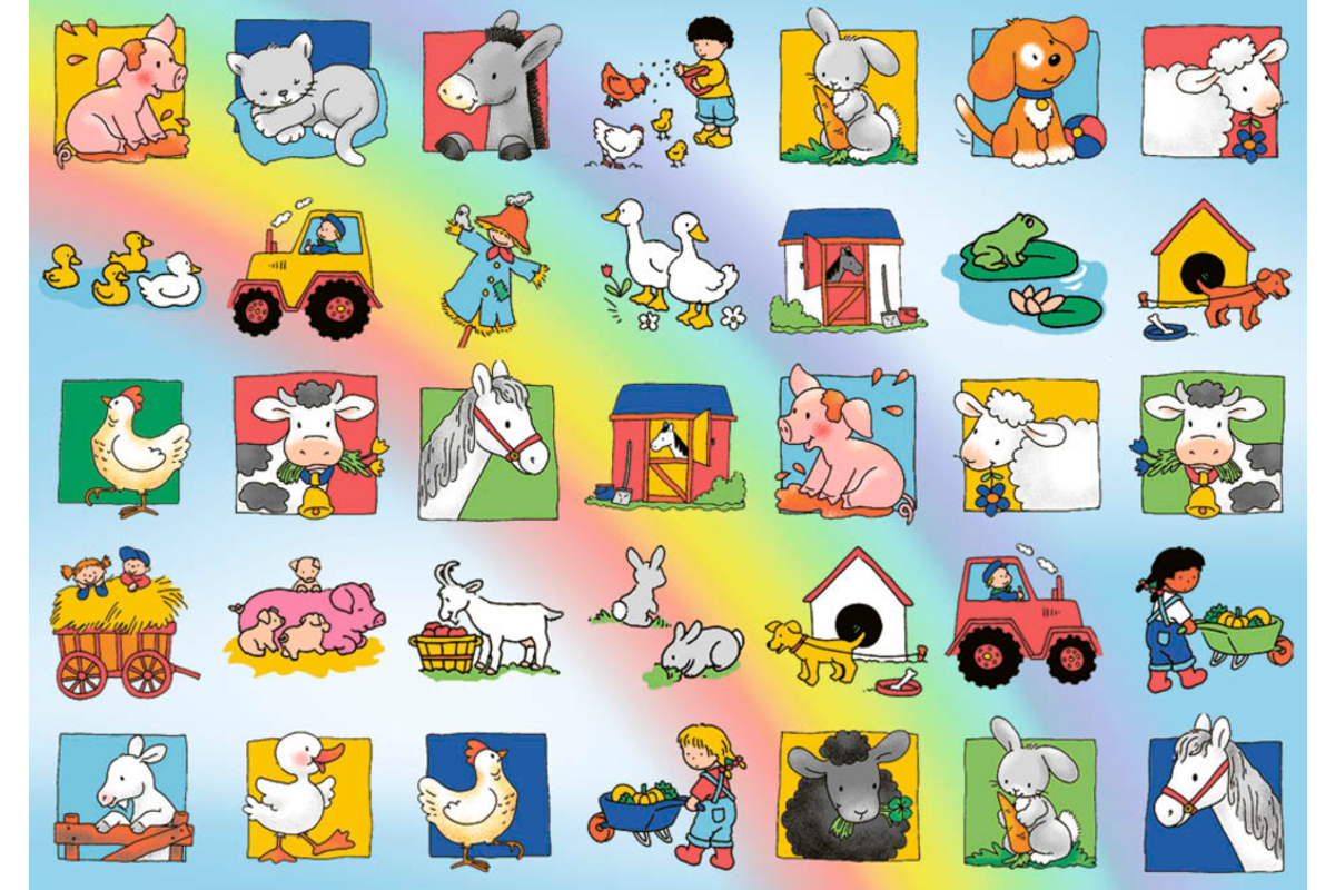 Beloningsstickers 456 Boerderijvrienden, 35 motieven, 700 stuks