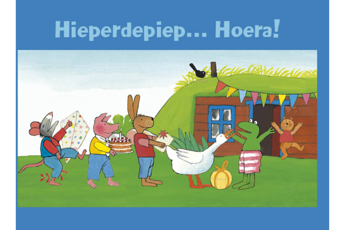 Miniposter 1114 kikker 4 motieven, 20 stuks