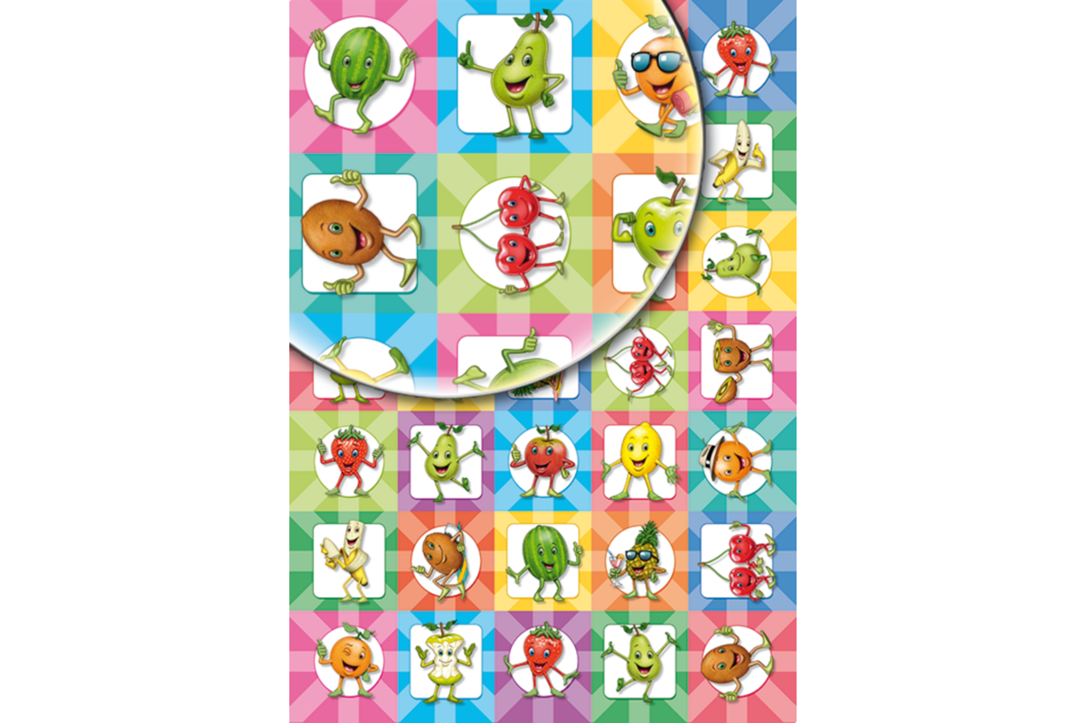 Beloningsstickers Fruitees 68 30 motieven, 600 stickers