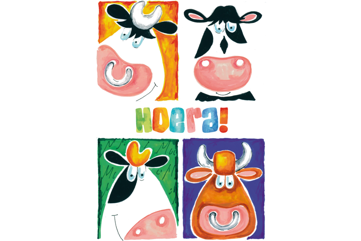 Miniposters Fantasie dieren 1027 4 motieven, 20 stuks