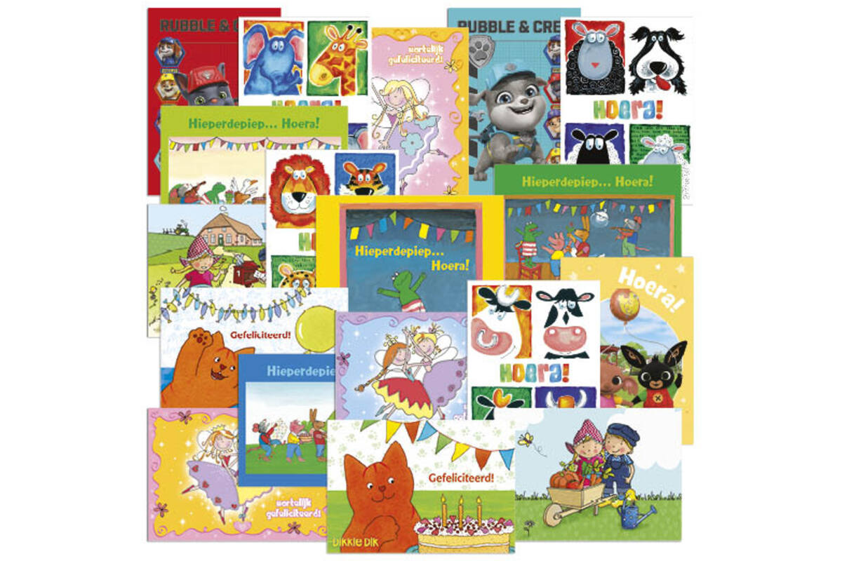Miniposters Fantasie onderbouw Mix 1102, 18 motieven, 18 stuks