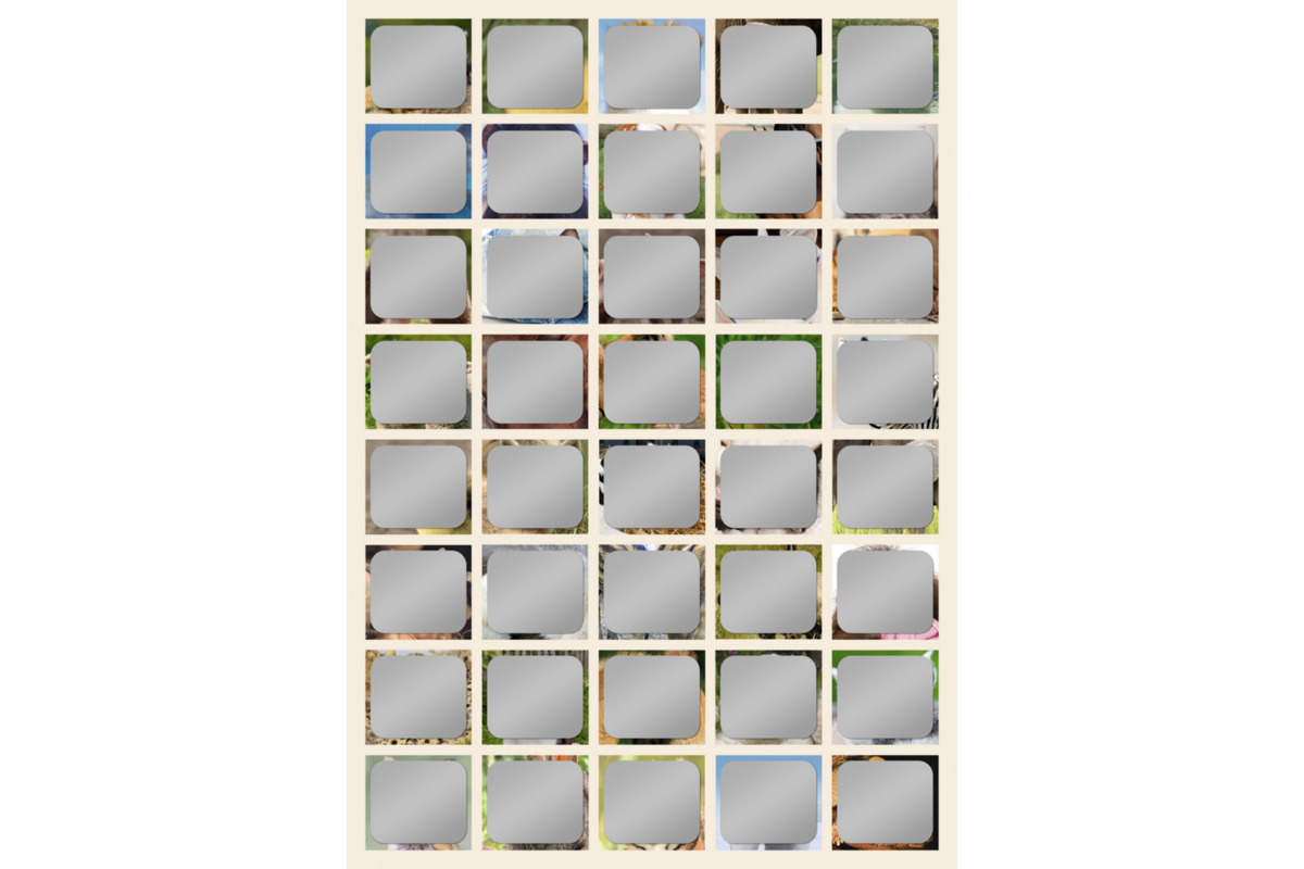 Krasstickers 644 babydieren, 40 motieven, 600 stuks