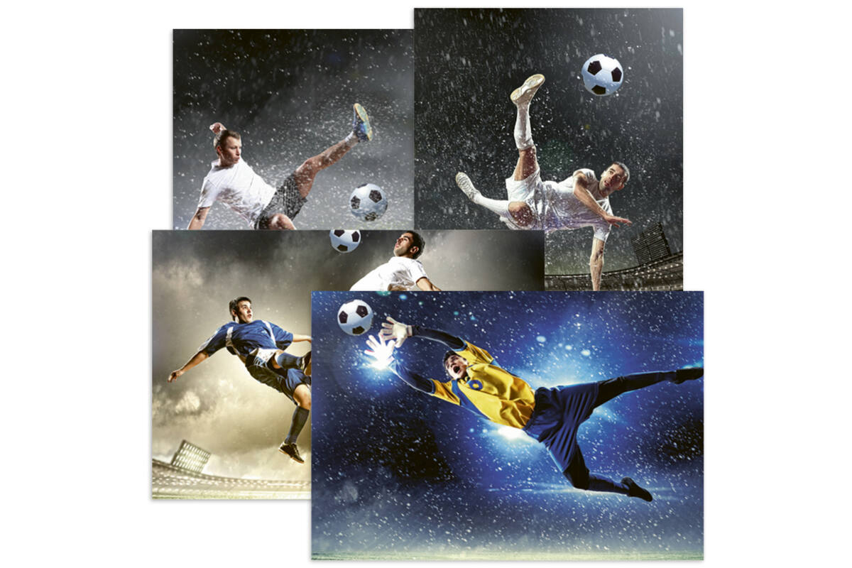 Miniposter 912 Voetbal 4 motieven, 20 stuks