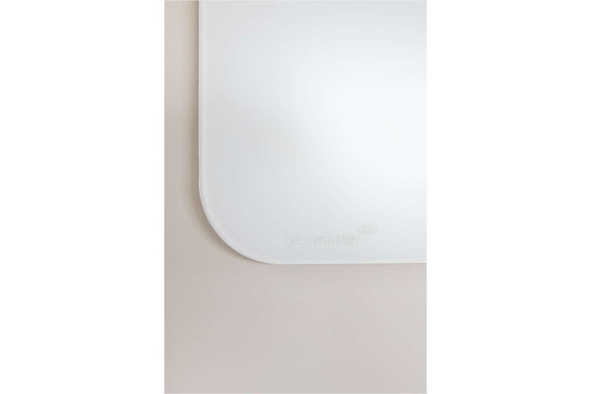Glasbord Legamaster mat 100 x 150 cm Warm Grey (ronde hoek)