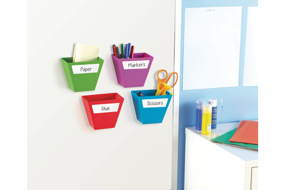 Opbergbakjes magnetisch, 4 stuks