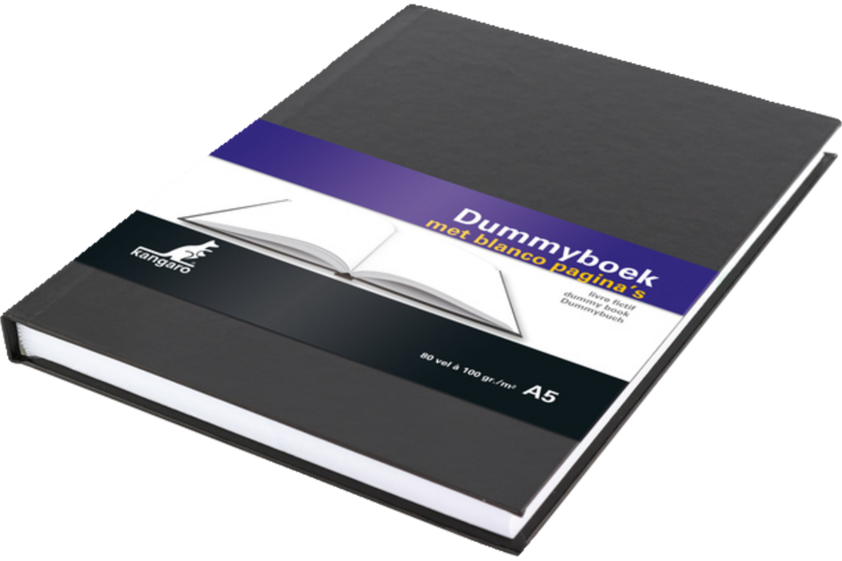 Schetsboek/Dummyboek A5 blanco met harde kaft 80 vel, 100 grams