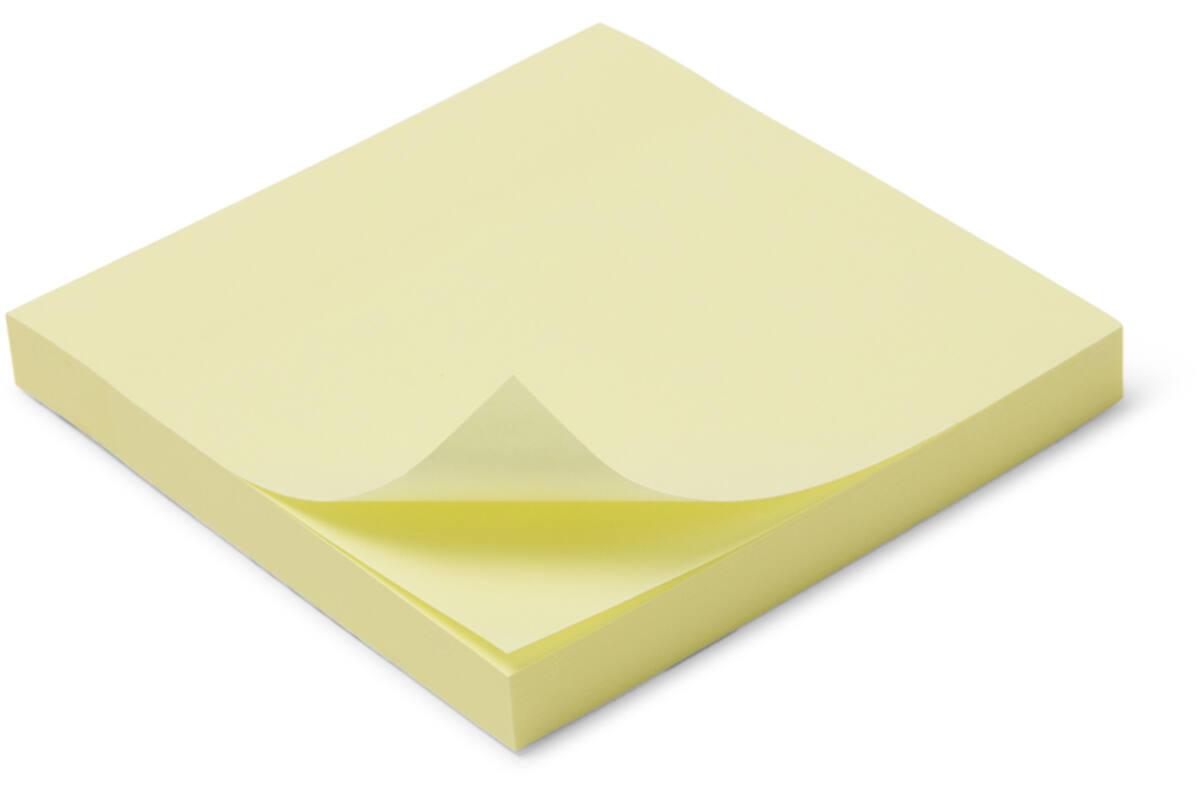 Memo notitieblaadjes 76 x 76 mm 100 vel, 12 stuks