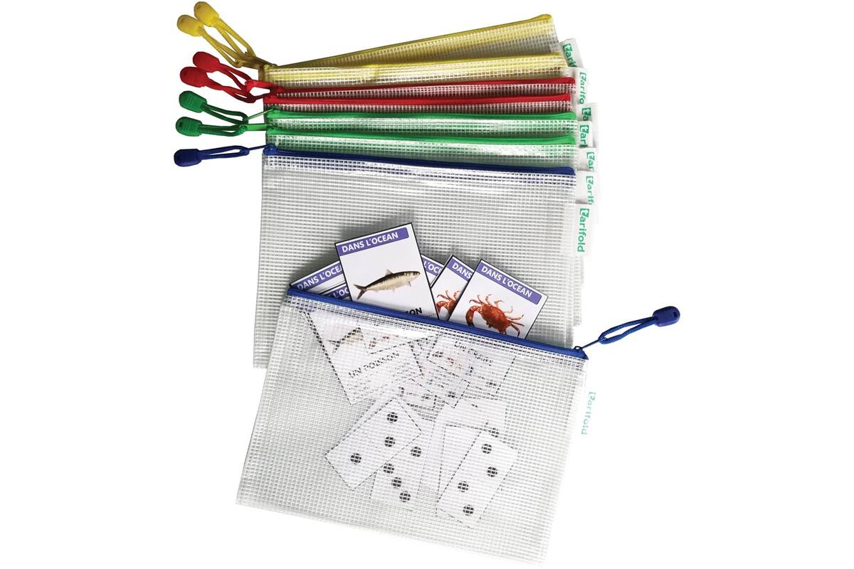 Zipperbag A4 assorti