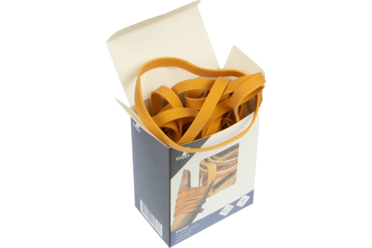 Elastiekjes couponbanden 125 x 8 mm, 100 gr.