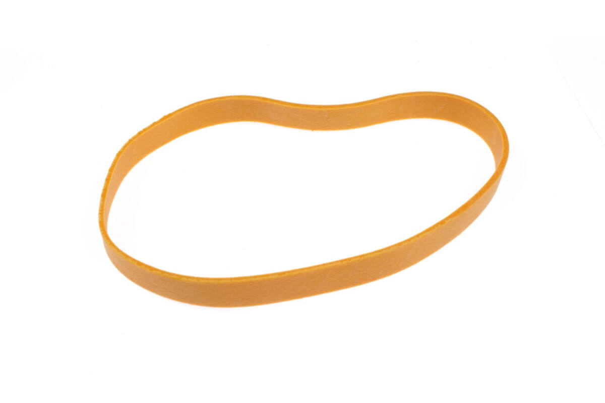 Elastiekjes couponbanden 125 x 8 mm, 100 gr.