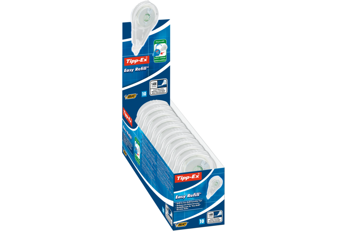Corrector navulling Tipp-Ex Ecolutions Easy Refill box met 10 stuks