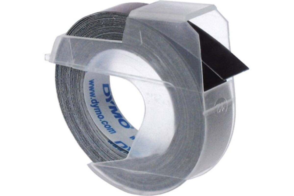Lettertape  9 mm zwart