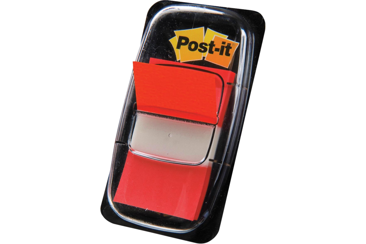 Indextabs tape-flags rood, 50 stuks