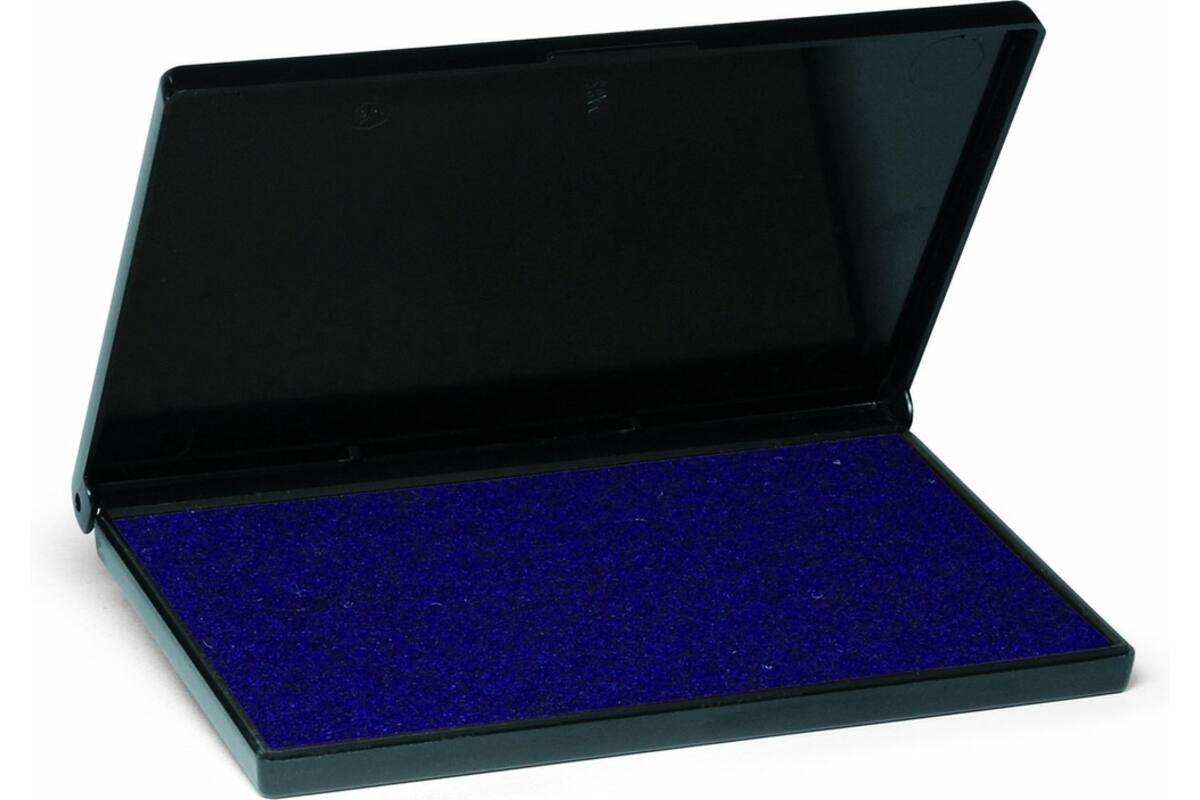Stempelkussen blauw, 70 x 110 mm