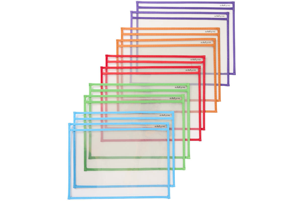 Insteekhoes/wisbord assorti A4, 10 stuks