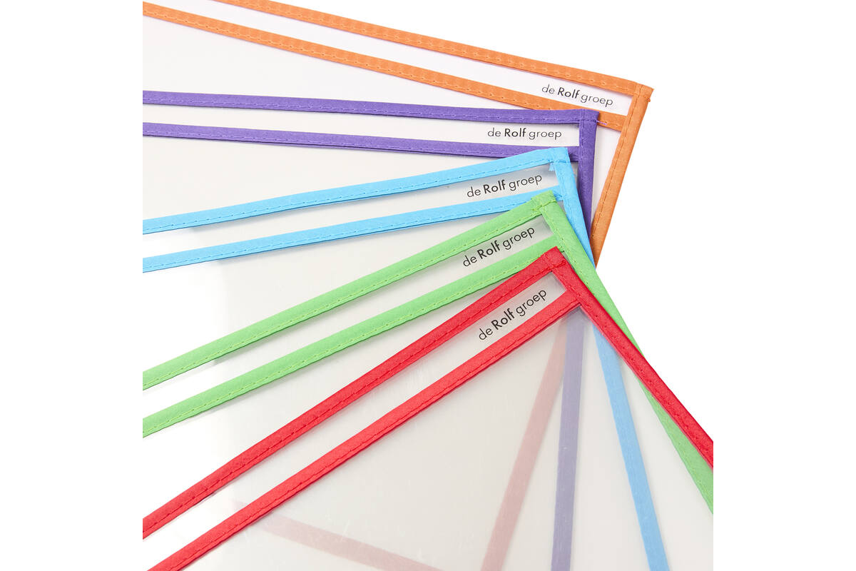 Insteekhoes/wisbord assorti A4, 10 stuks