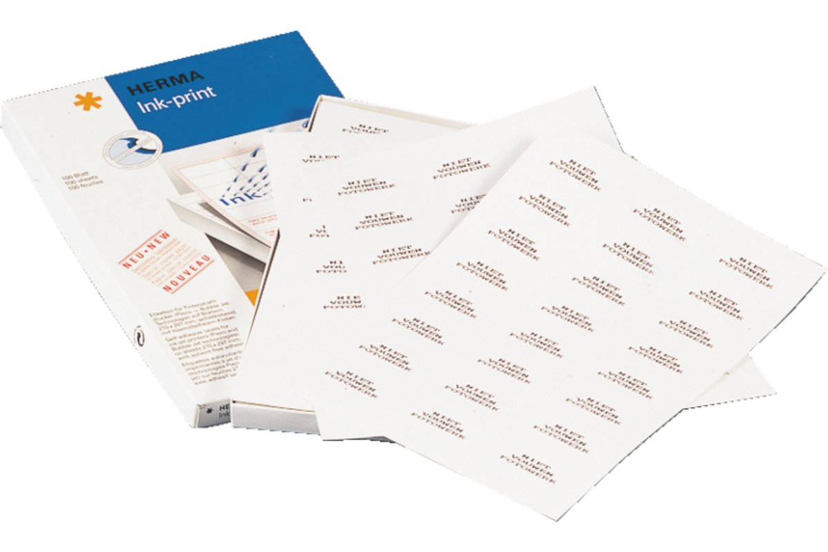 Etiket laser/ink-print 66 x 33mm 100 vel, 24 per vel