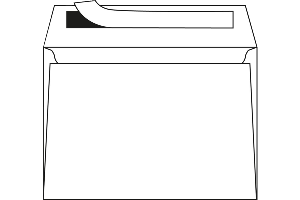 Enveloppen 162 x 229 mm, 80g/m² striplock, 500 stuks