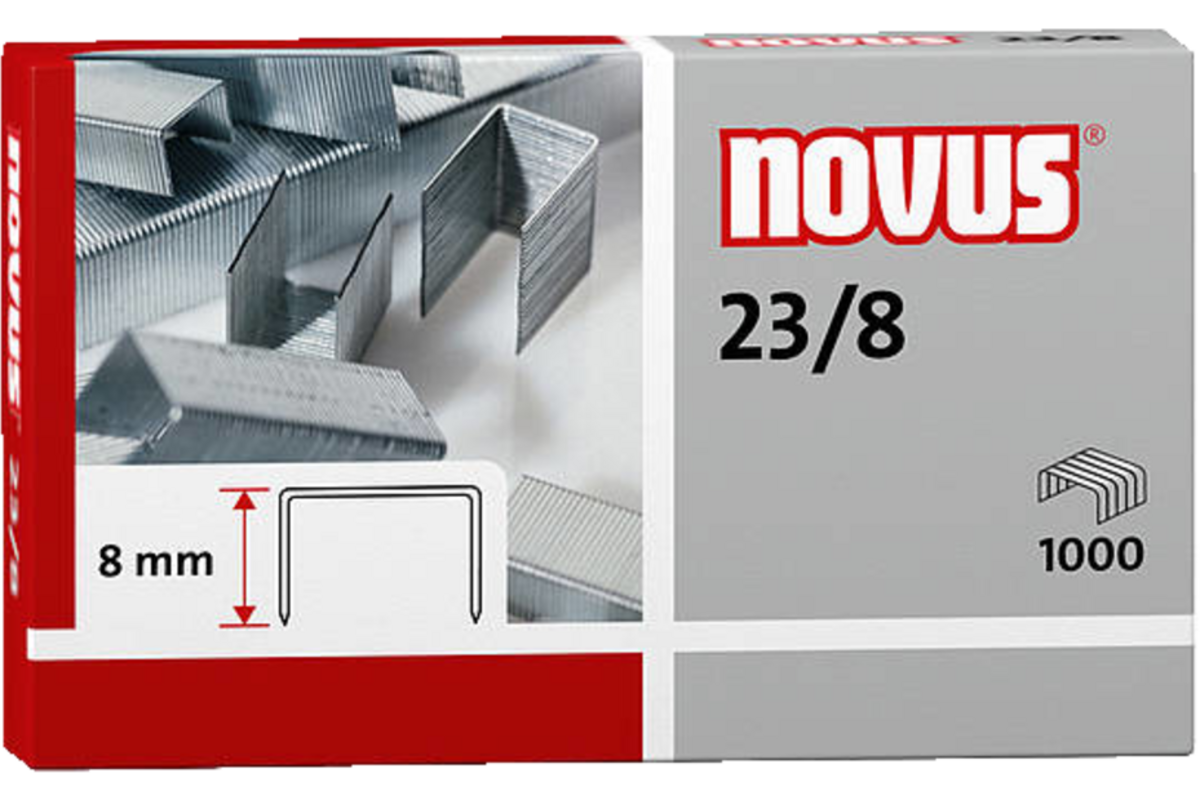 Nietjes 23/8 Novus, 1000 stuks